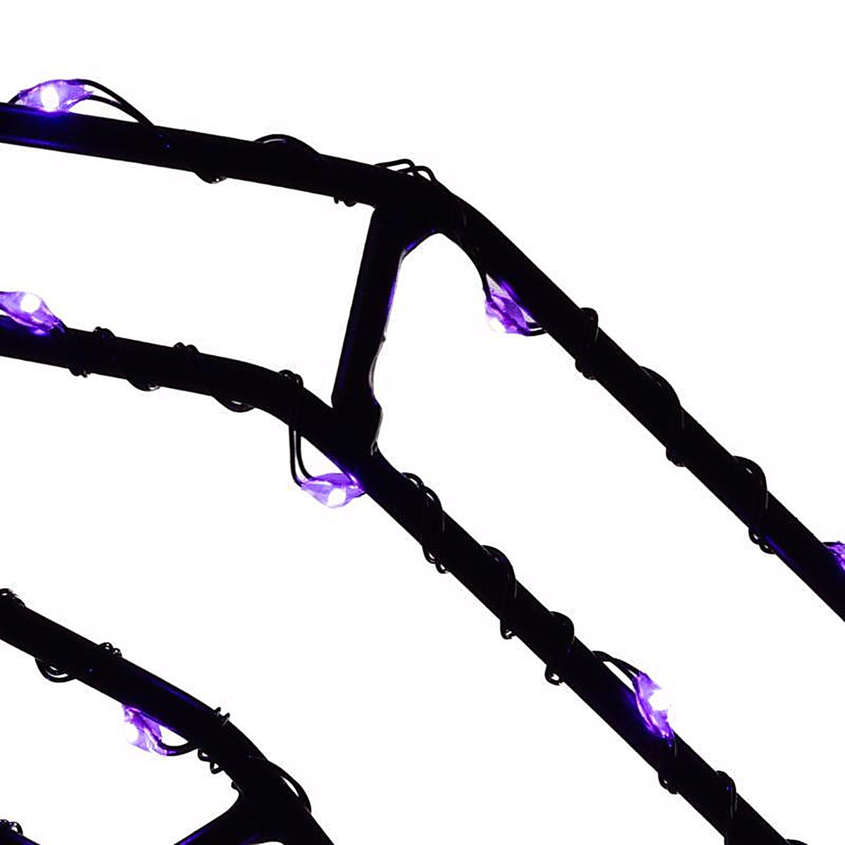 Celebrations - 24MSPLA - Purple 140 CT 16 In. LED Prelit Illuminated Spider Halloween Decor