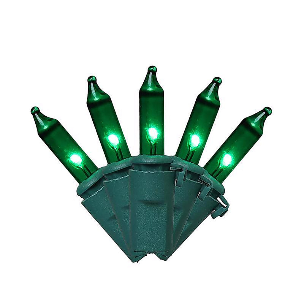 Celebrations - RT5100GRA - Classic LED T5 Green 100 CT String Christmas Lights 24.75 Ft.