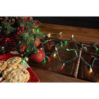 Celebrations - RT5100TRA - Classic LED T5 Red/Green/Pure White 100 CT String Christmas Lights 24.75 Ft.