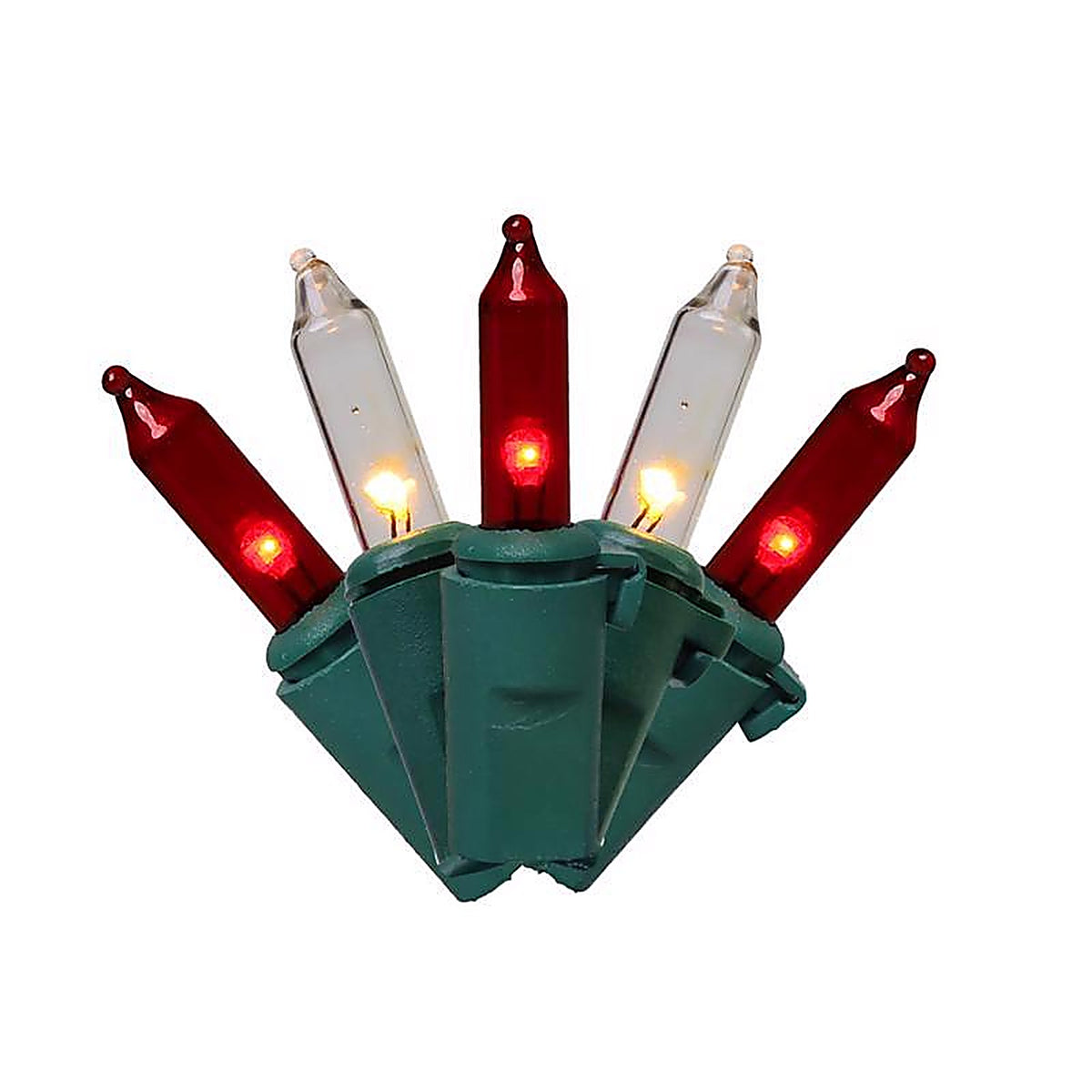Celebrations - RT5100CCA - Classic LED T5 Red/White 100 CT String Christmas Lights 24.75 Ft.