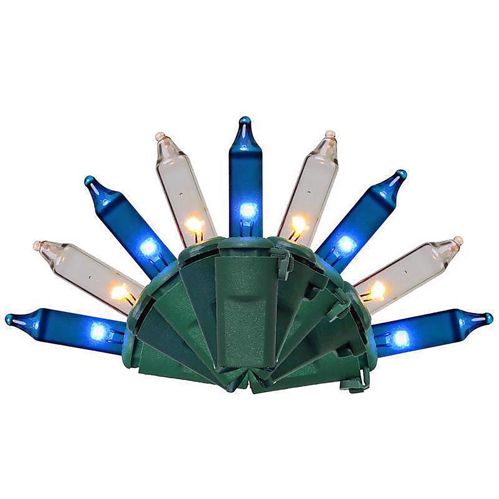 Celebrations - RT5100FZA - Classic LED T5 Blue/Pure White 100 CT String Christmas Lights 24.75 Ft.