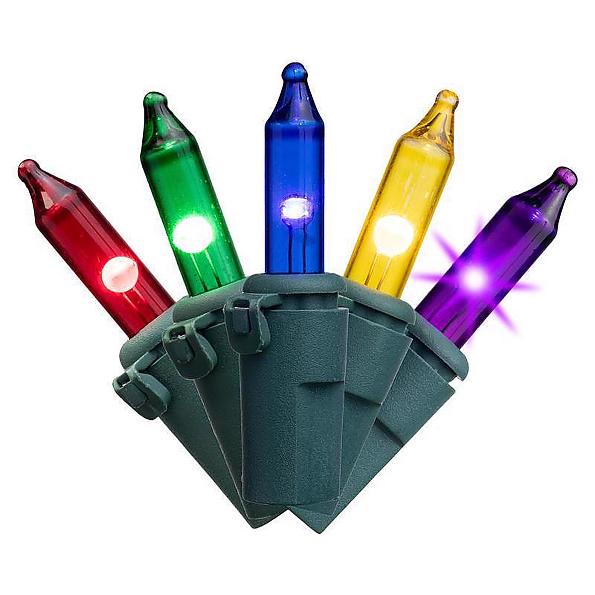 Celebrations - RT5100MTA - Classic LED T5 Multicolored 100 CT String Christmas Lights 24.75 Ft.