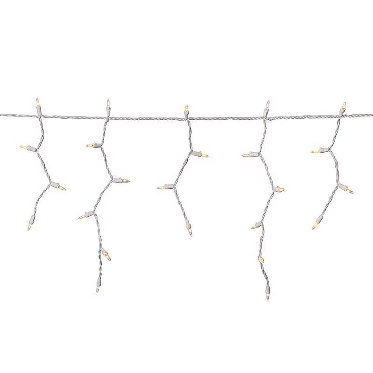 Celebrations - RIC300WWA - Classic LED T5 Warm White 300 CT Icicle Christmas Lights 19.6 Ft.