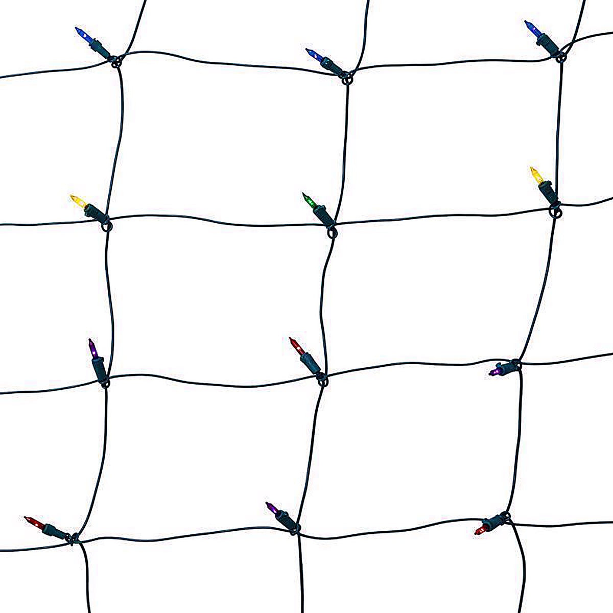 Celebrations - RNT100MUA - Classic LED T5 Multicolored 100 CT Net Christmas Lights 4 Ft.