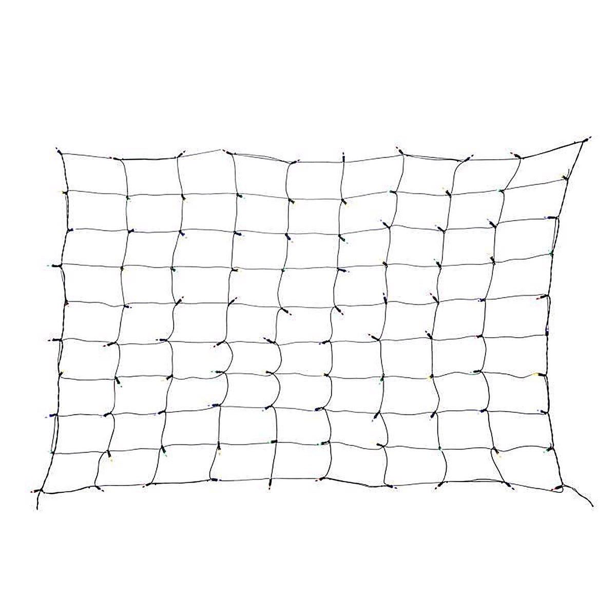 Celebrations - RNT100MUA - Classic LED T5 Multicolored 100 CT Net Christmas Lights 4 Ft.