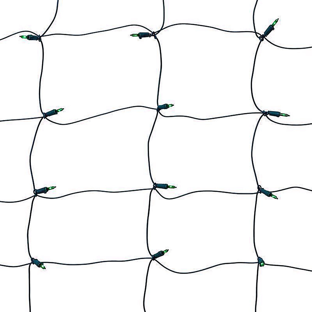 Celebrations - RNT100GRA - Classic LED T5 Green 100 CT Net Christmas Lights 4 Ft.