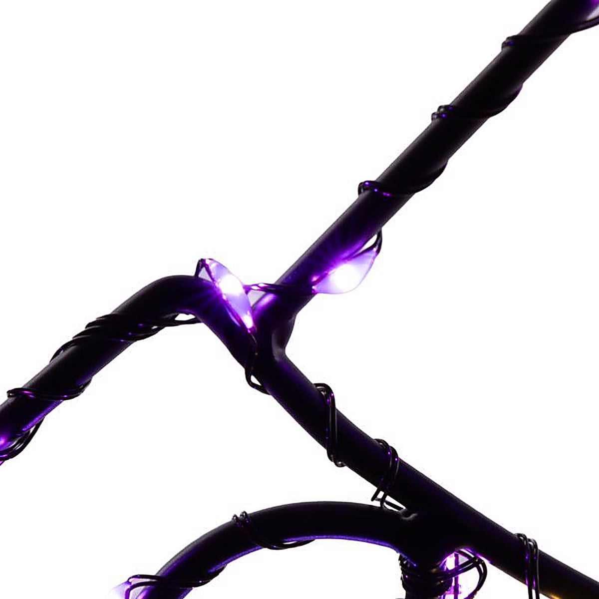 Celebrations - 24MWHPLA - Purple 84 CT 18.2 In. LED Prelit Illuminated Witch Hat Halloween Decor