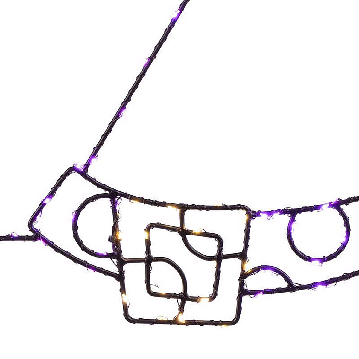Celebrations - 24MWHPLA - Purple 84 CT 18.2 In. LED Prelit Illuminated Witch Hat Halloween Decor