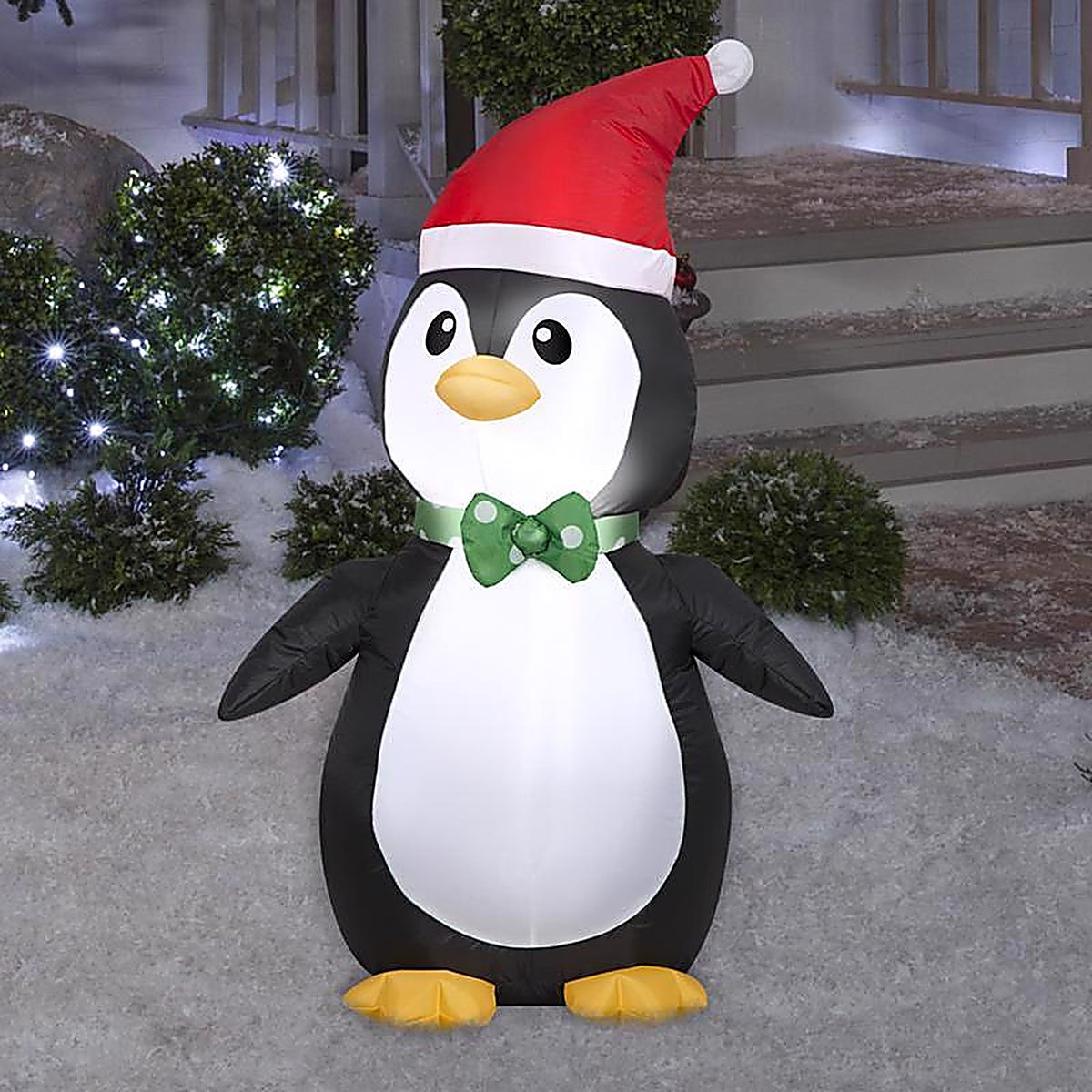Gemmy - 118423 - Airblown Christmas Inflatable Penguin with Santa Hat 42 In. Inflatable