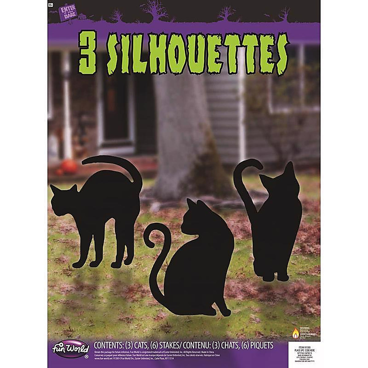 Fun World - 91380 - Black Cat Hanging Decor