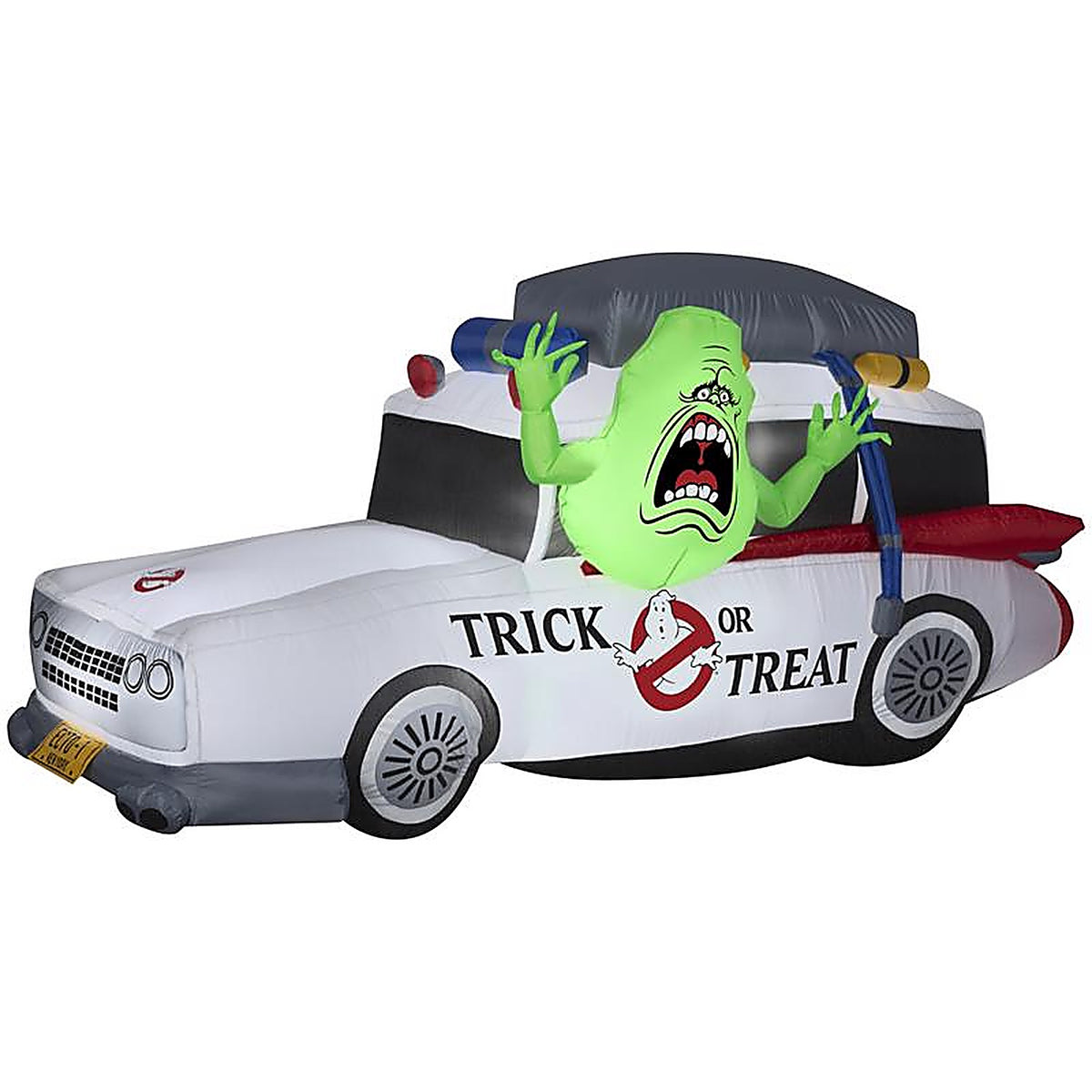 Gemmy - 552108 - 4 Ft. Prelit Ghostbusters Slimer in Ecto-1 Inflatable