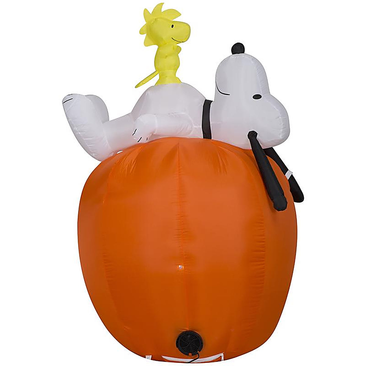 Gemmy - 73950 - 4.5 Ft. Prelit Snoopy and Woodstock on Jack-O-Lantern Inflatable