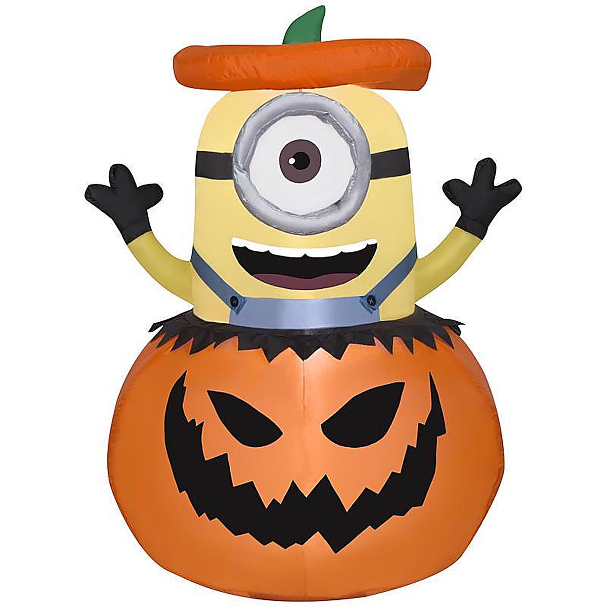 Gemmy - 224952 - 3.5 Ft. Prelit Minion Stuart in Jack-O-Lantern Inflatable