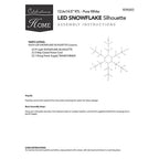Celebrations - 14SWFA - LED Snowflake Silhouette 14.5 In. Hanging Decor