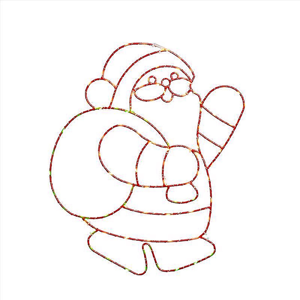 Celebrations - 17SNTA - LED Santa Silhouette 14 In. Hanging Decor