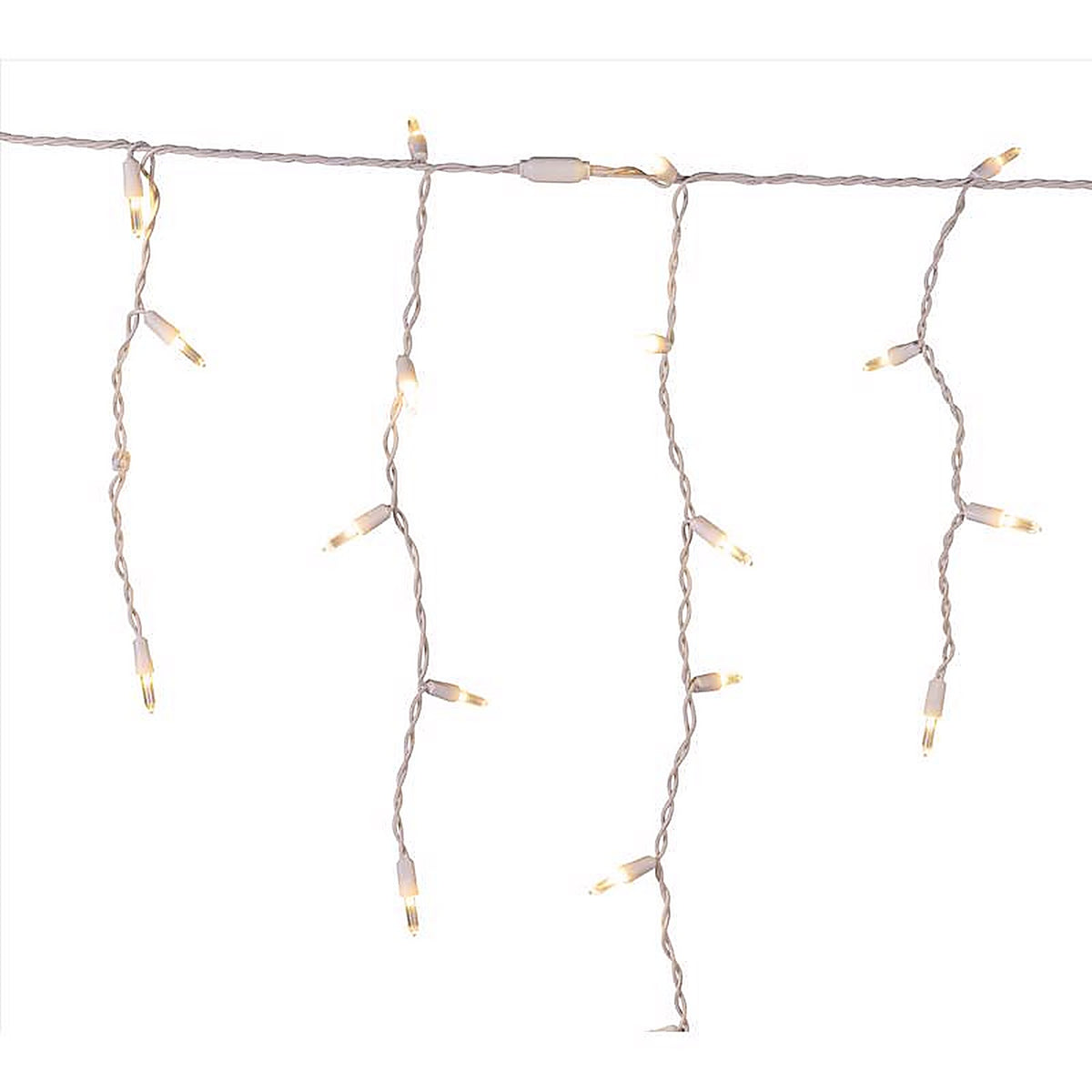 Celebrations - ICT5WWA - Platinum LED T5 Warm White 100 CT Icicle Christmas Lights 9.5 Ft.