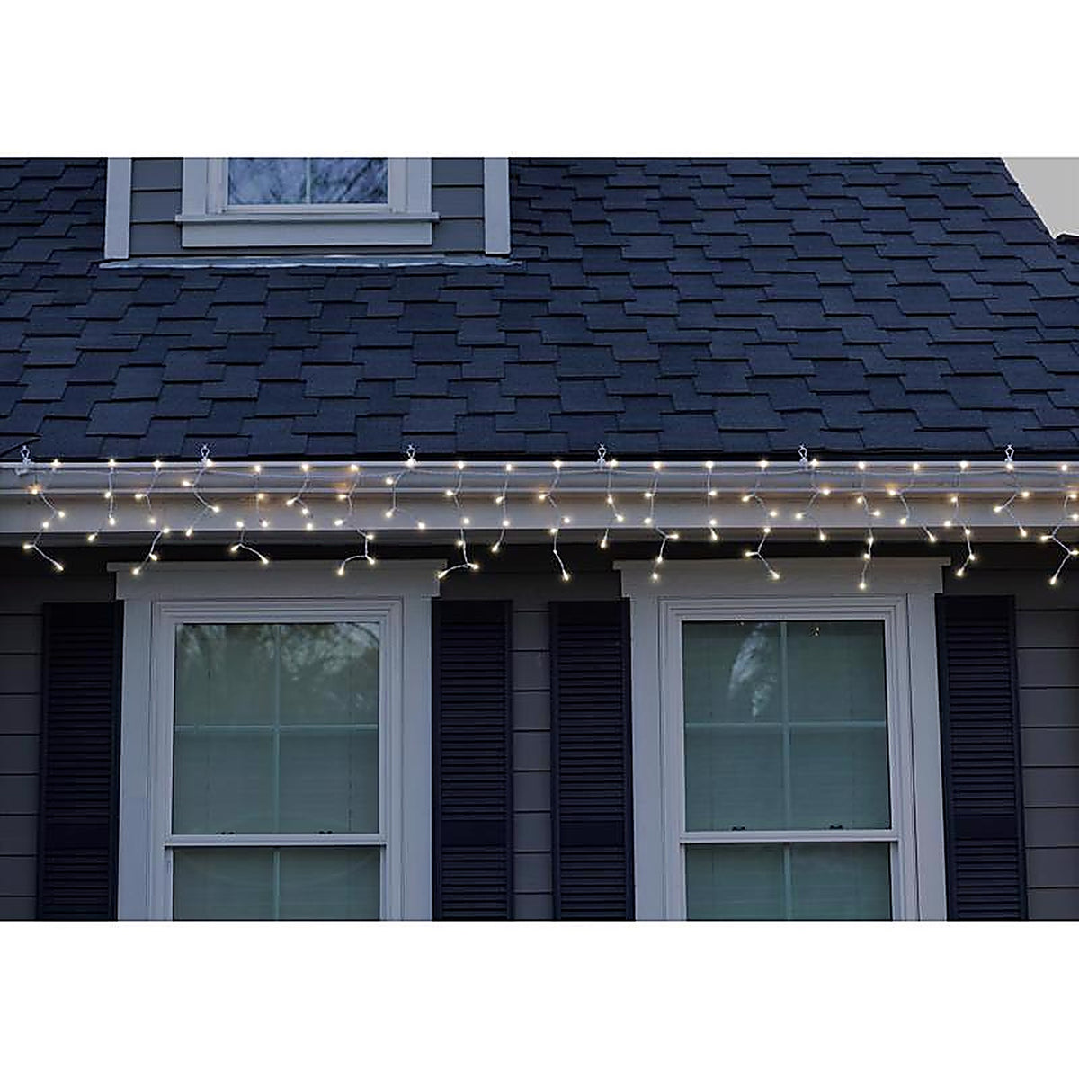 Celebrations - RIC100WWA - Classic LED T5 Warm White 100 CT Icicle Christmas Lights 6.3 Ft.