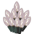 Celebrations - RC925TPWA - Classic LED C9 Pure White 25 CT String Christmas Lights 24 Ft.