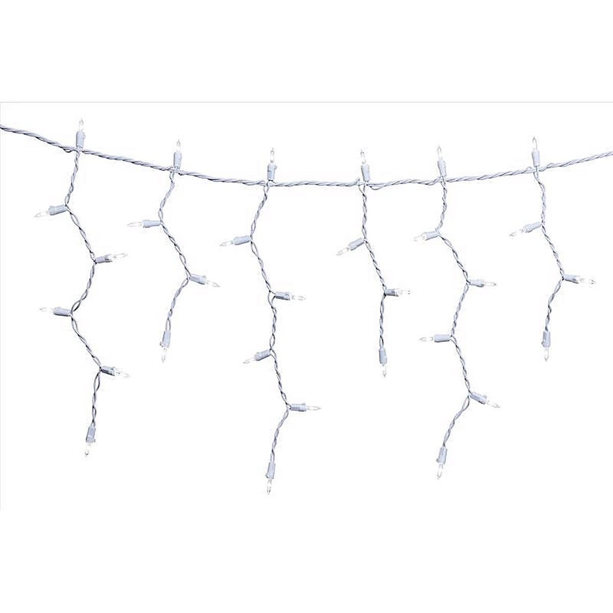 Celebrations - RIC300PWA - Classic LED T5 Pure White 300 CT Icicle Christmas Lights 19.6 Ft.