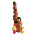A Holiday Company - HL23033-180 - 6 Ft. Prelit Turkey Stack Inflatable