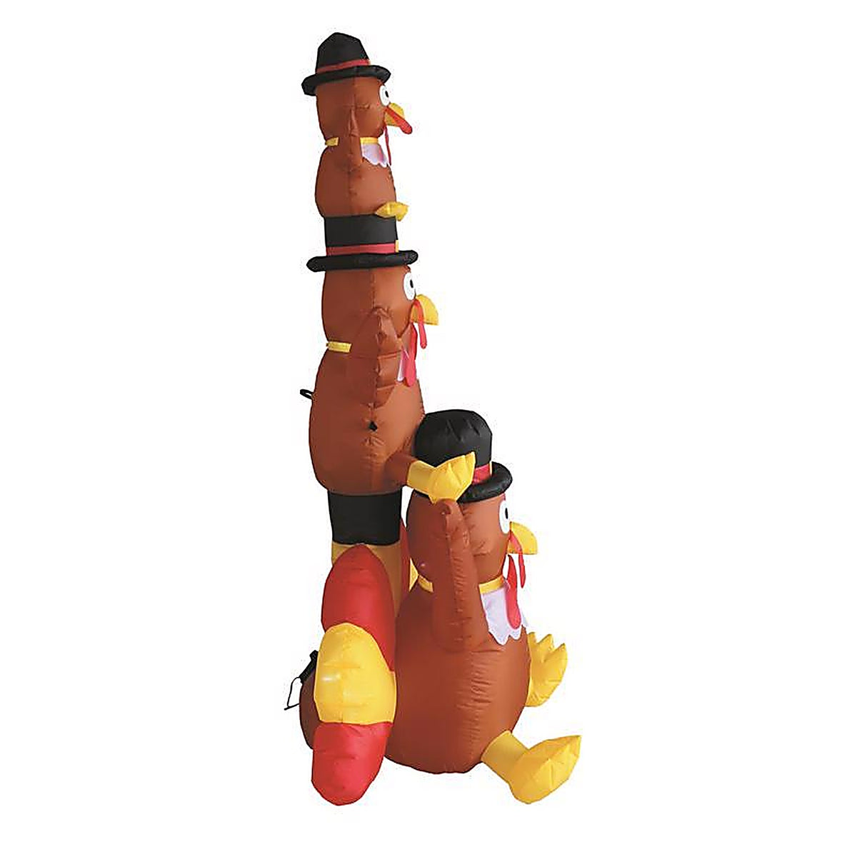 A Holiday Company - HL23033-180 - 6 Ft. Prelit Turkey Stack Inflatable