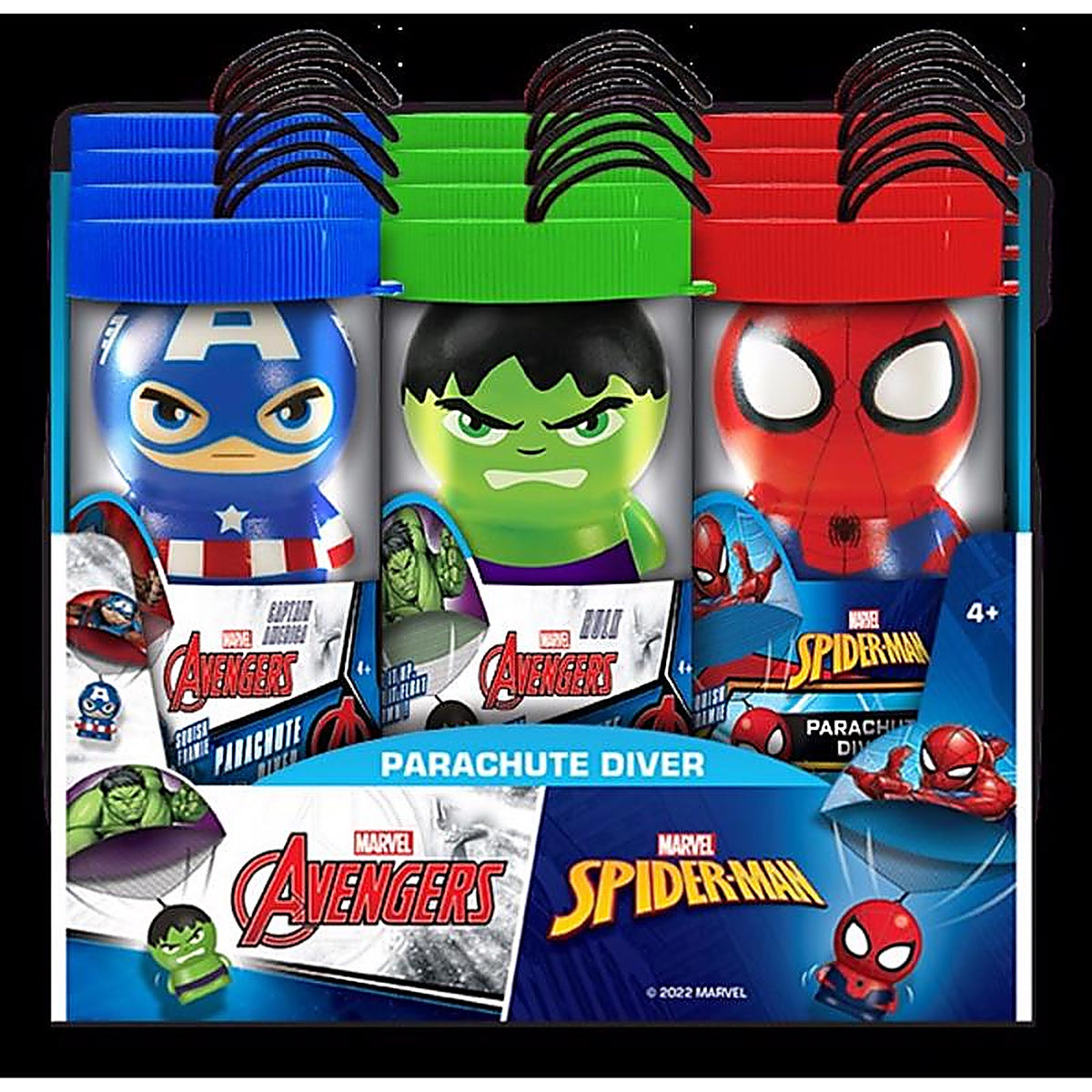 Marvel - 6829 - Avengers/Spider Man Parachute Diver Assorted
