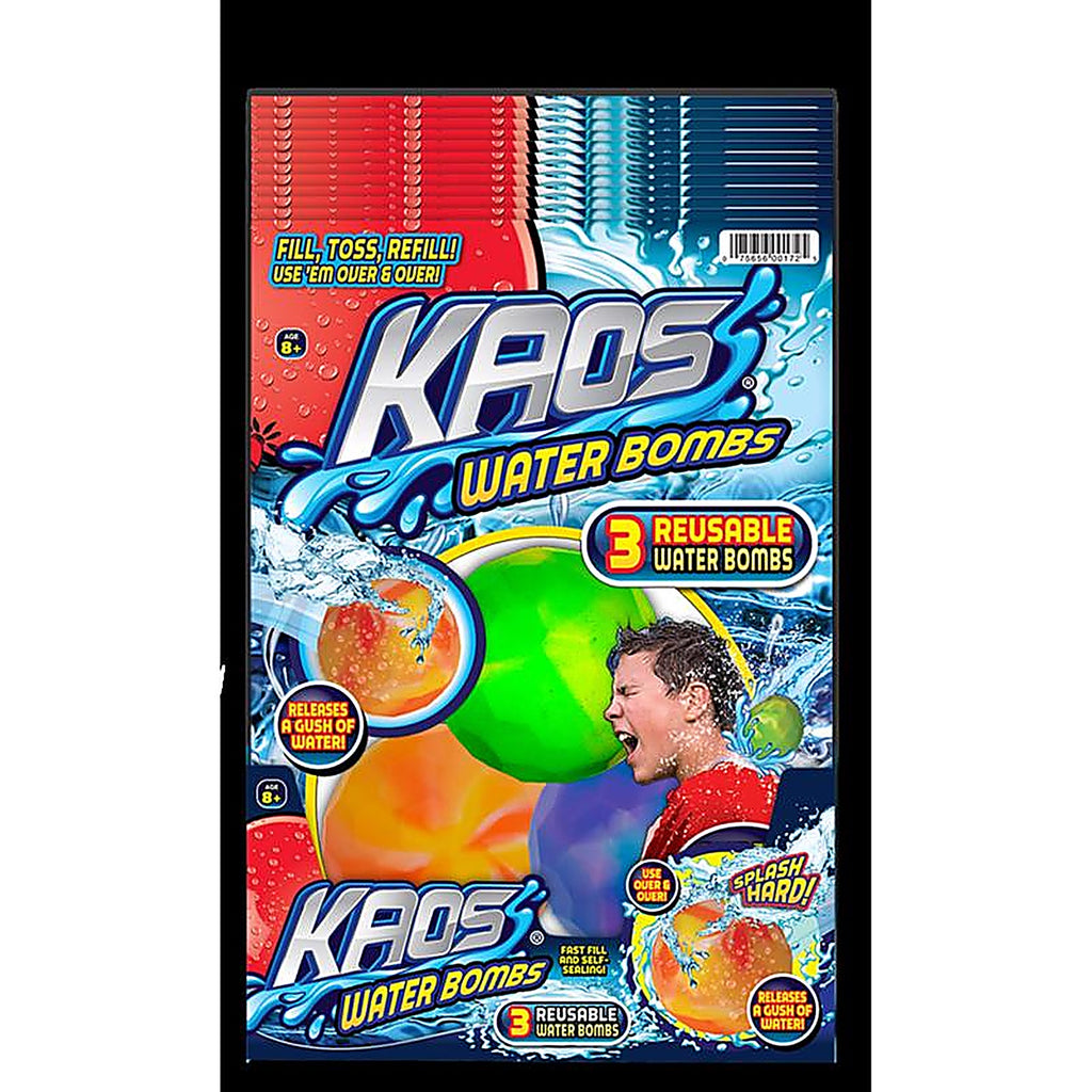 Kaos - 172 - Water Bombs Assorted 3 Piece