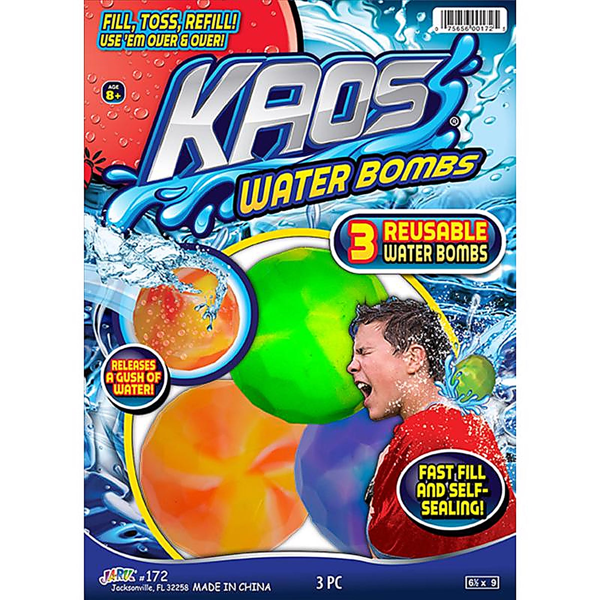Kaos - 172 - Water Bombs Assorted 3 Piece