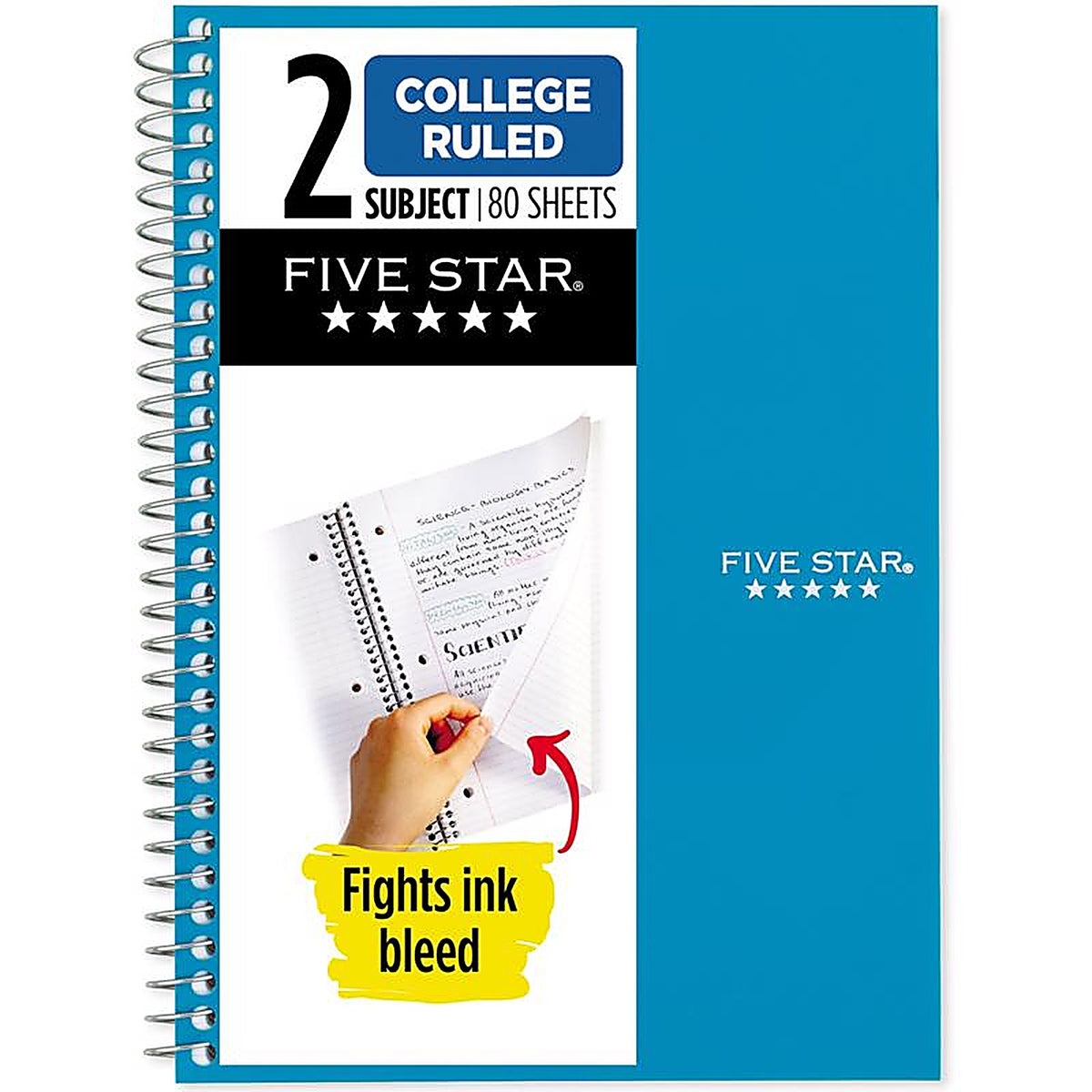 Five Star - 840029-24 - Mead 6 In. W X 10 In. L College Ruled Wire Bound Assorted Notebook