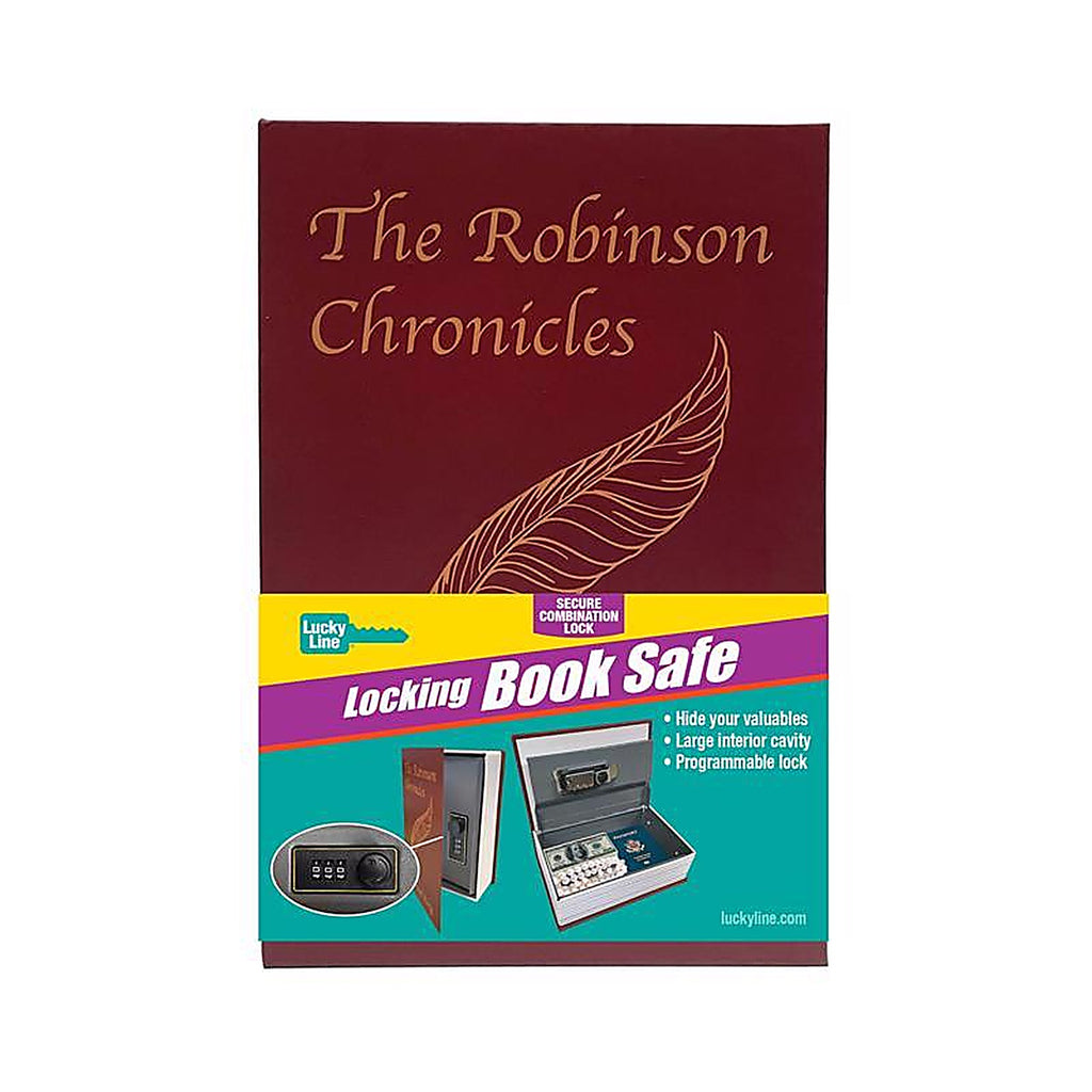 Lucky Line - 62200 - Combination Lock Burgundy Book Safe