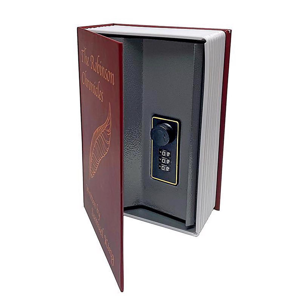 Lucky Line - 62200 - Combination Lock Burgundy Book Safe