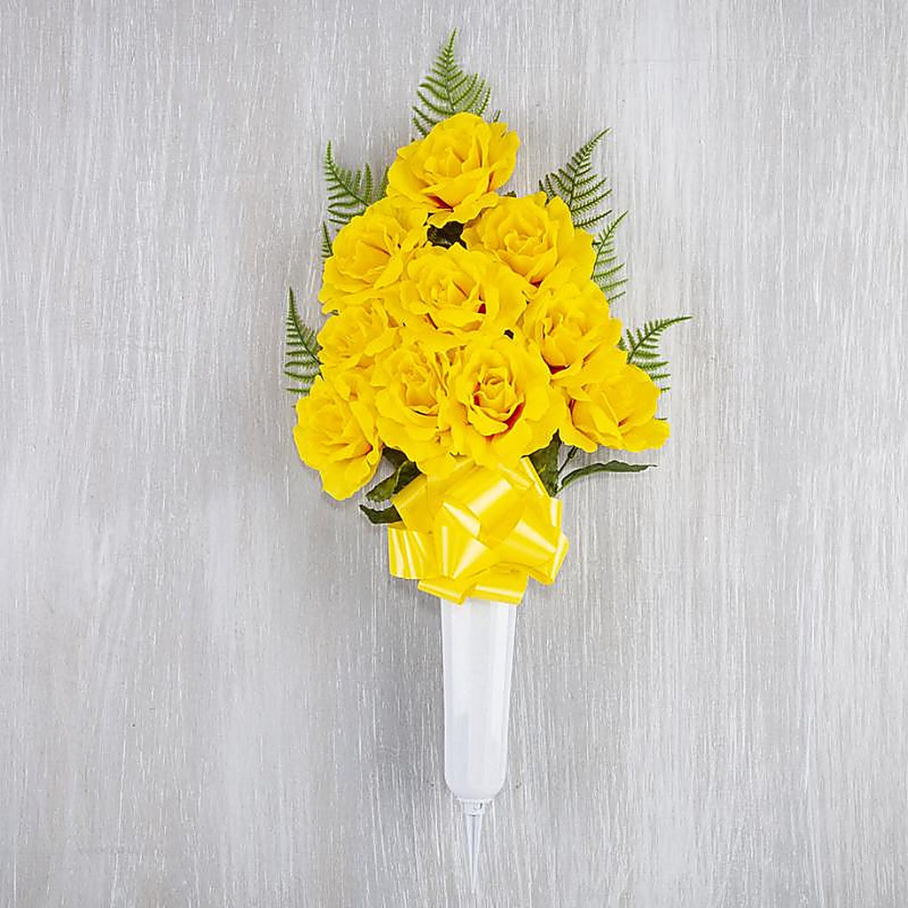 Gerson - CVP0030 - Rose Memorial Vase Cemetery Grave Decor 1 Pack