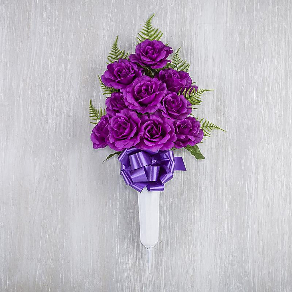 Gerson - CVP0030 - Rose Memorial Vase Cemetery Grave Decor 1 Pack