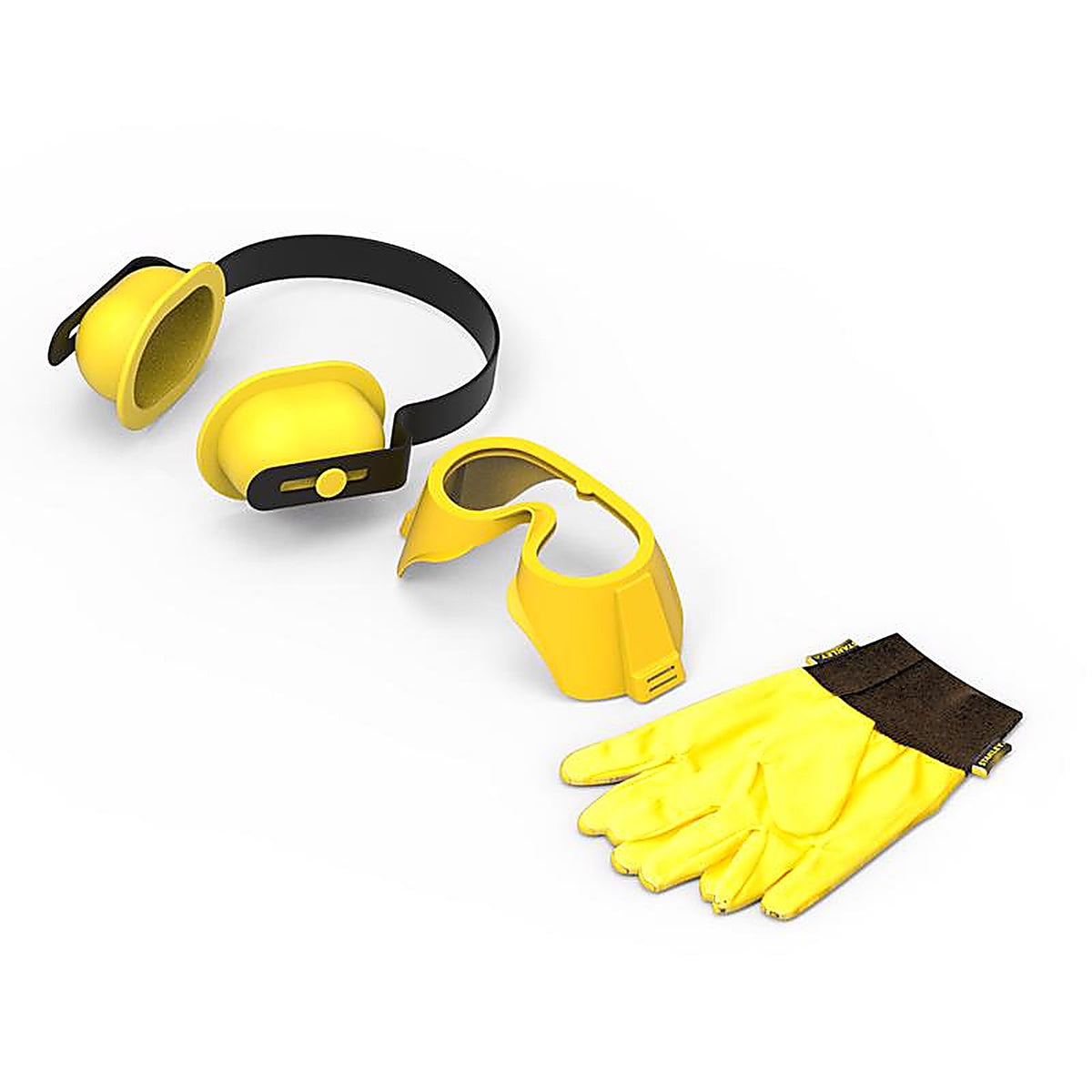 Stanley Jr. - SRP063-SY - Jr. Pretend Play Tool Set Black/Yellow 3 Piece