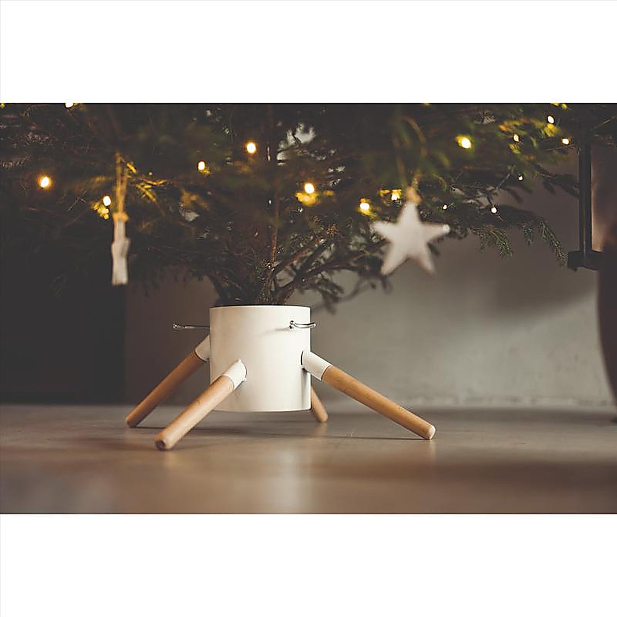 Tree Nest - 418655 - Metal/Wood Real Christmas Tree Stand 10 Ft.