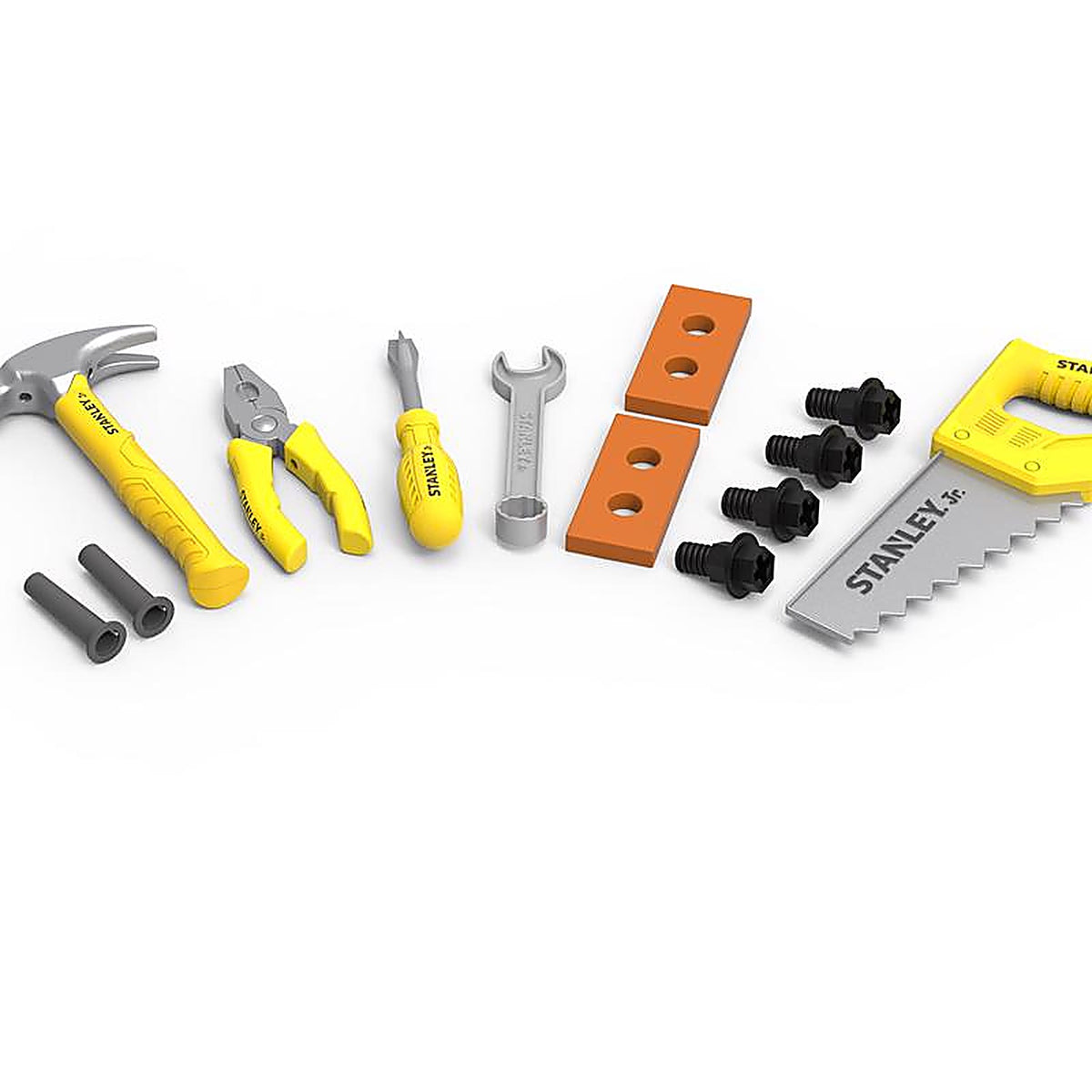 Stanley Jr. - SRP065-SY - Jr. Pretend Play Toolbox Set Multicolored 18 Piece