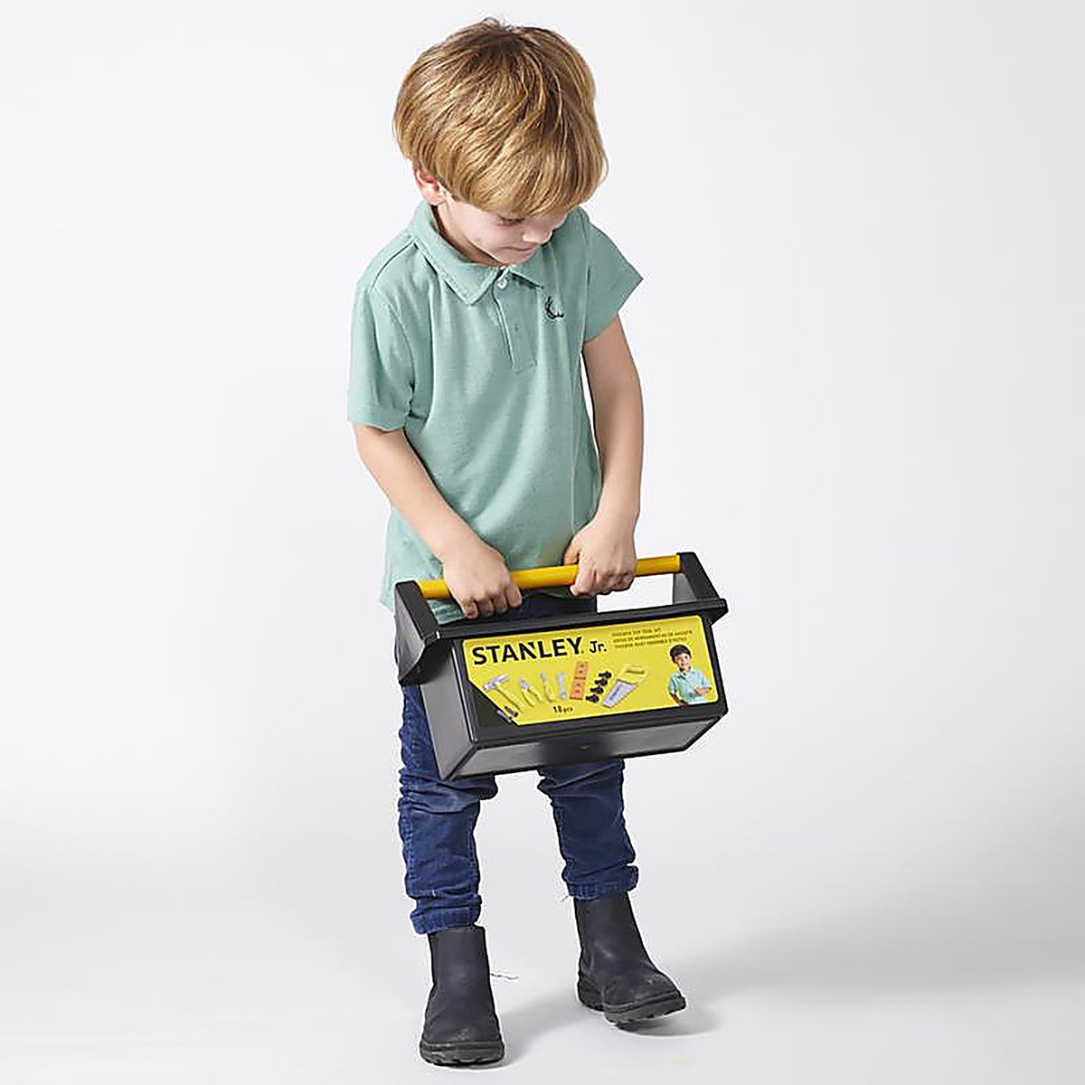 Stanley Jr. - SRP065-SY - Jr. Pretend Play Toolbox Set Multicolored 18 Piece