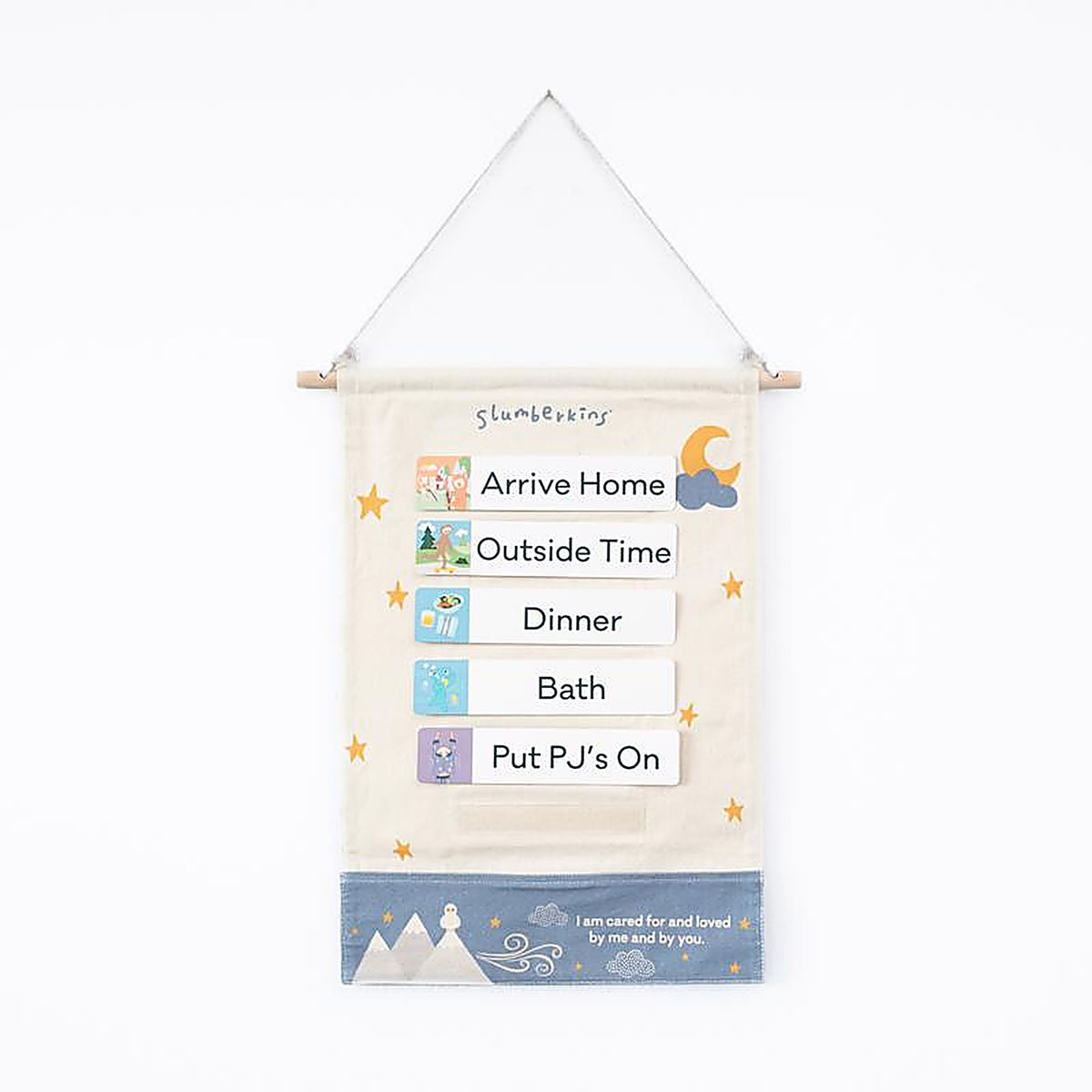Slumberkins - SET-WALLHANG - Routines Visual Schedule Multicolored 18 Piece