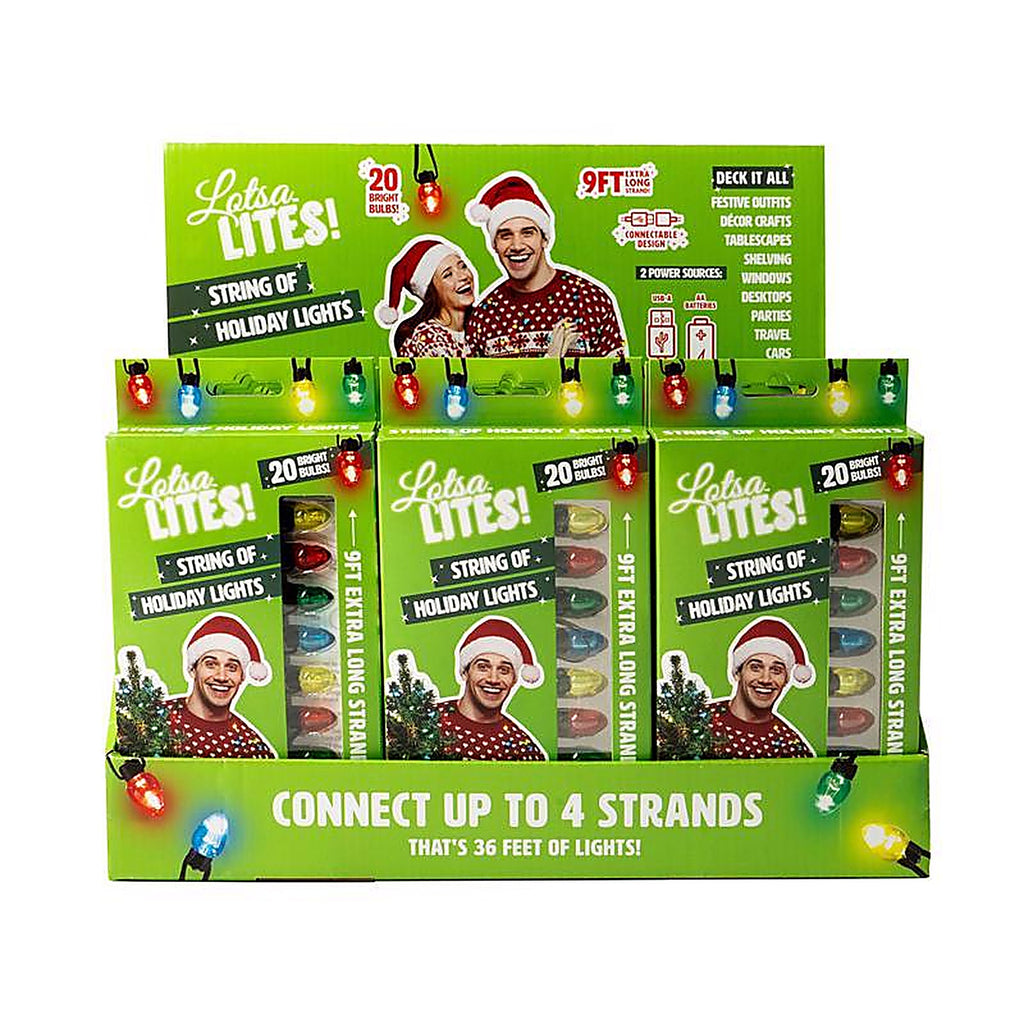 Lotsa Lites - XSTL2 - LED Multicolored 20 CT String Light String 9 Ft.