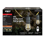 Feit - SL24-12MLED/FIL - LED Firefly Rope String Light Set Clear 24 Ft. 12 Lights