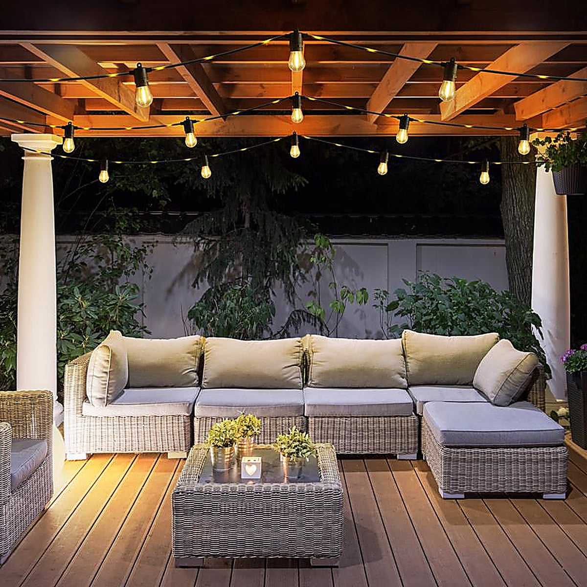 Feit - SL24-12MLED/FIL - LED Firefly Rope String Light Set Clear 24 Ft. 12 Lights