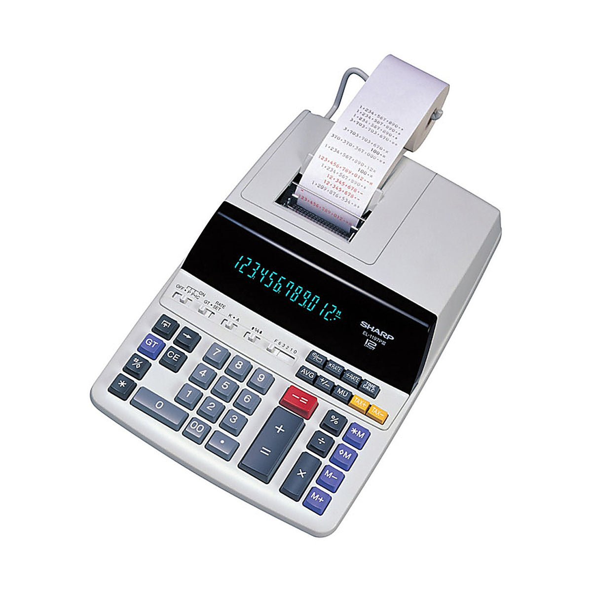 Sharp - EL1197PIII - White 12 Digit Calculator