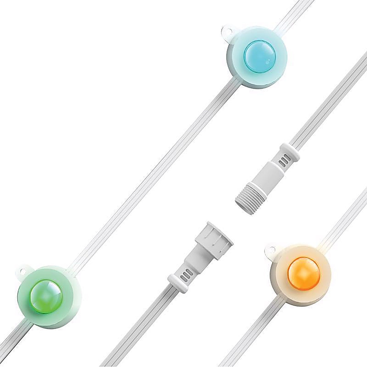 Feit - SL5030RGBWAG25E - Starter Kit LED Smart-Enabled Permanent Color Changing String Light Extension Multicolored 25 F