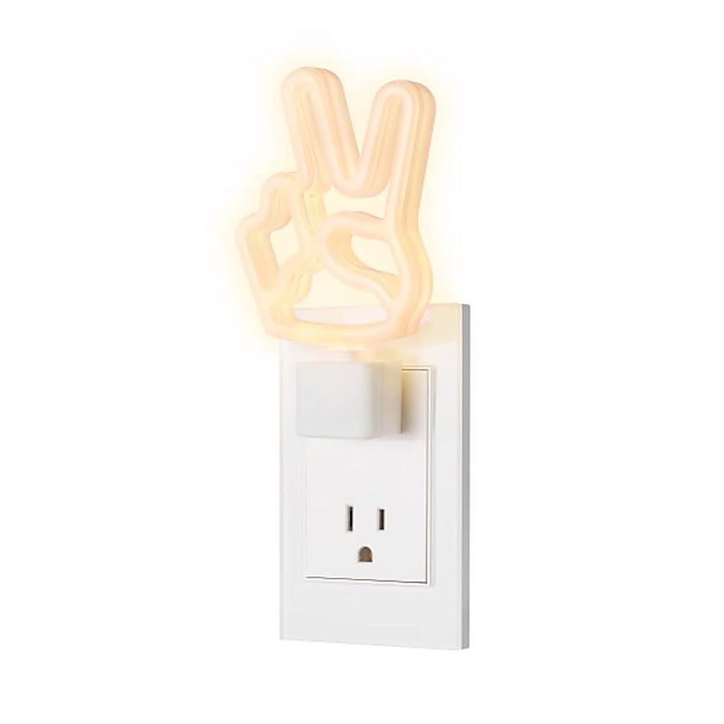 Globe Electric - 89876 - Automatic Plug-In Peace Sign LED Night Light