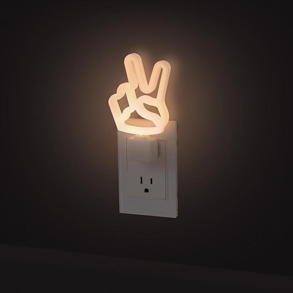 Globe Electric - 89876 - Automatic Plug-In Peace Sign LED Night Light