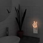 Globe Electric - 89876 - Automatic Plug-In Peace Sign LED Night Light