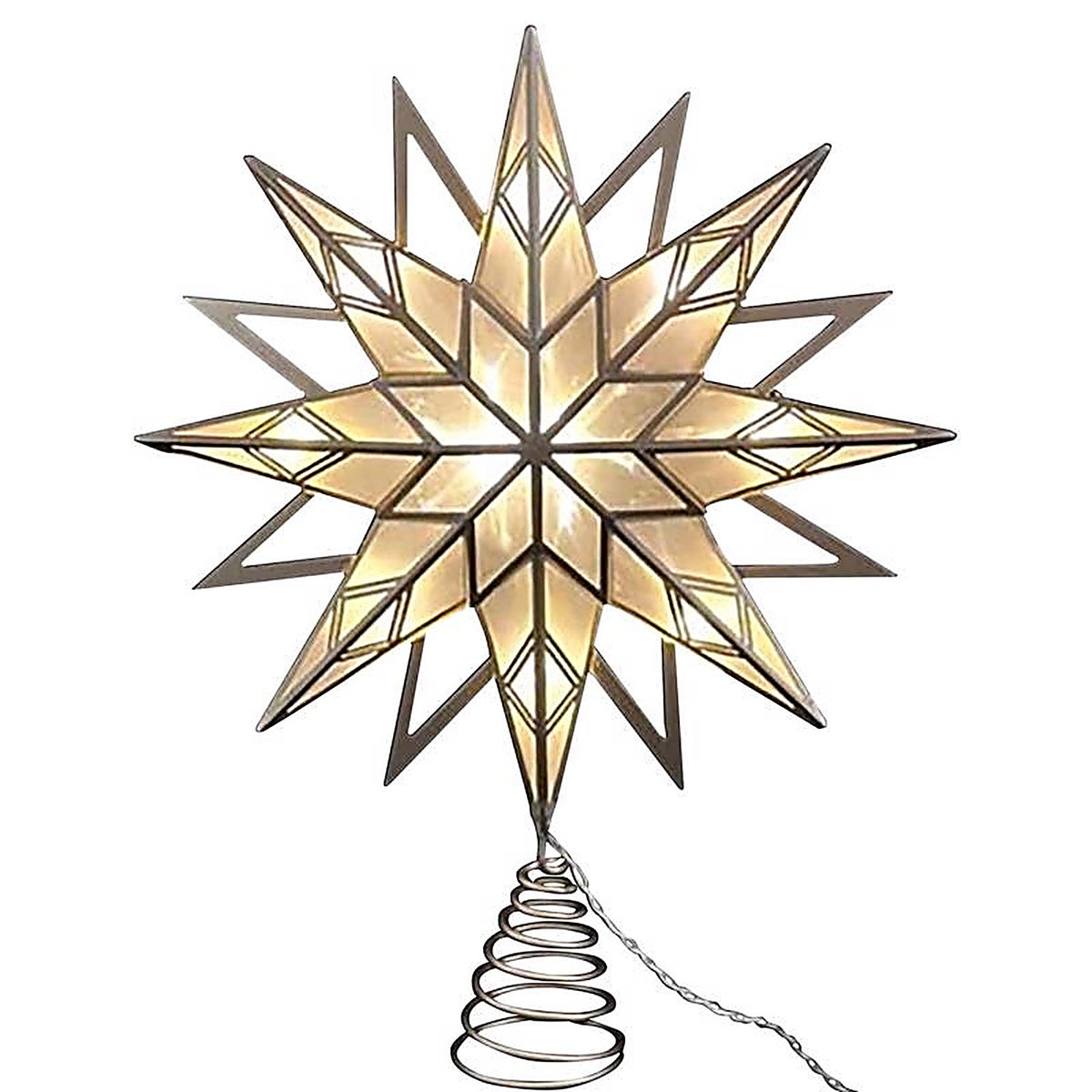 Celebrations - 49926-71 - LED Warm White Star Tree Topper 12 In.