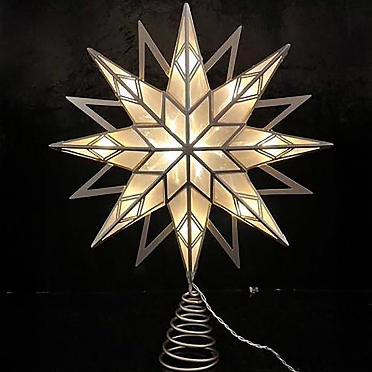 Celebrations - 49926-71 - LED Warm White Star Tree Topper 12 In.