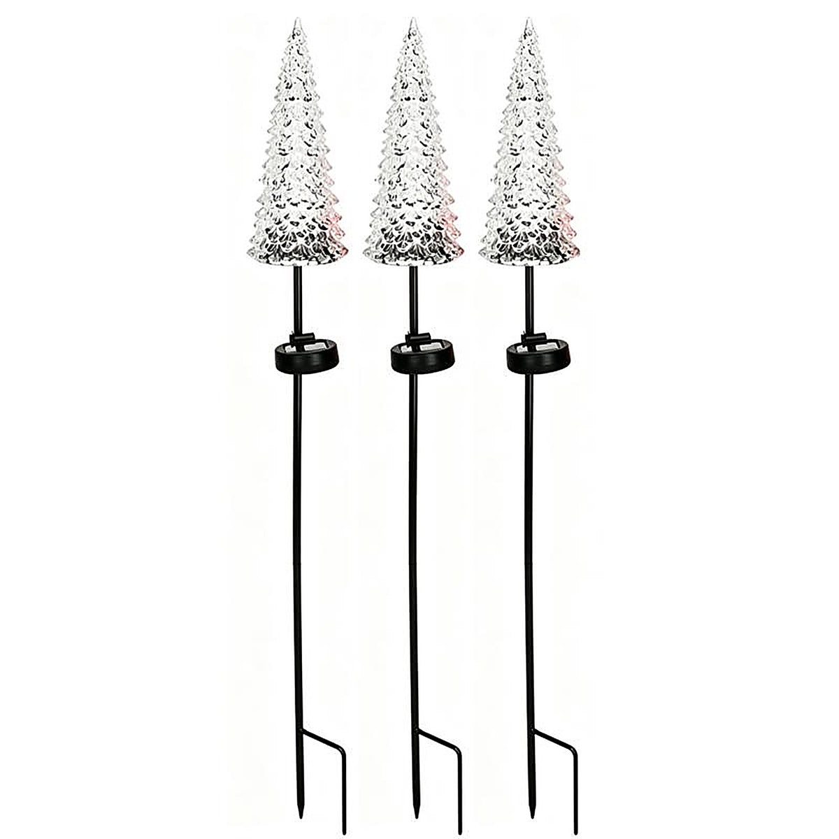 Alpine - QLP1126ABB - Solar Multi Christmas Tree 33 In. Garden Stake