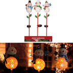 Alpine - RGG596A - LED Solar Snowman Christmas 36 In. Garden Stake